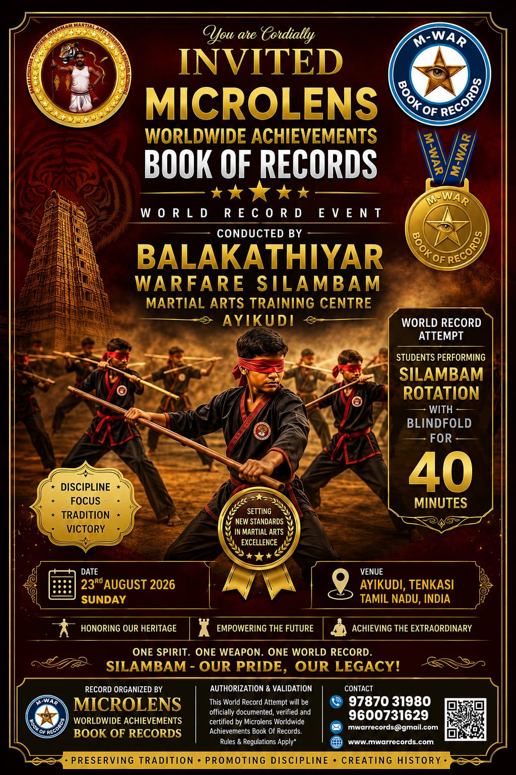 Silambam World Record Attempt – Creating Awareness Among Youngsters